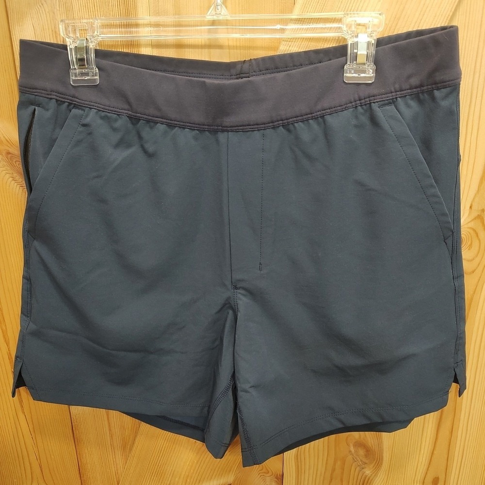 Public Rec Flex Shorts Men Sz 34 Navy 5.5 Inseam Performance Athletic Water Res